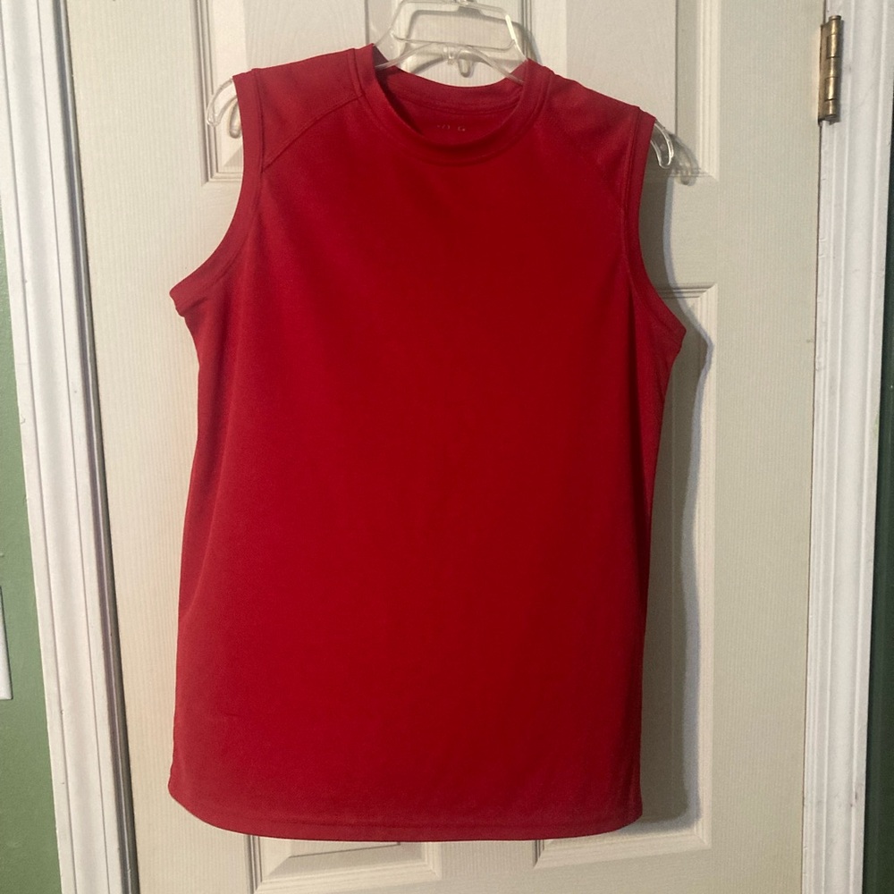 BCG Academy sportswear brand red men’s muscle tank size small